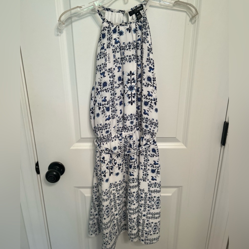 Floral aqua dress Size Small